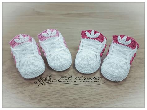 Gehaakte Adidas babyschoentjes gemaakt door JB Crochet 